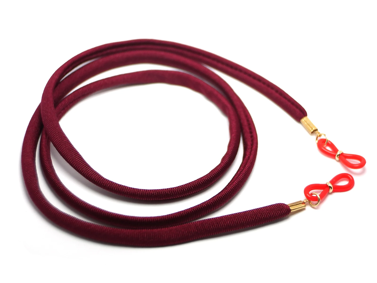 Sunglasses Chain,Bright Wine Red Chain Spectacle Strap,Stitched Lycra Cord Strips Spectacle Chain,Lace Eyeglass Cord
Sunglasses Chain,Bright Wine Red Chain Spectacle Strap,Stitched Lycra Cord Strips Spectacle Chain,Lace Eyeglass Cord