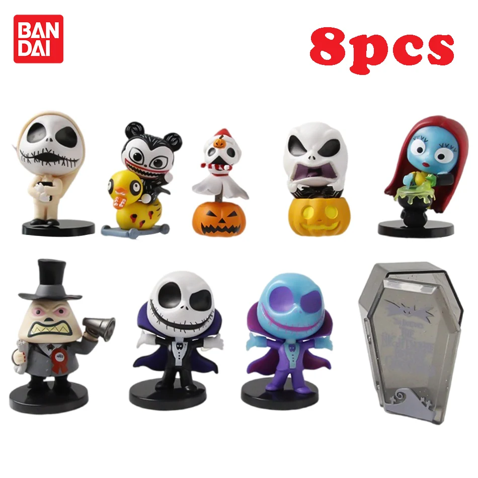 8 шт. аниме 7,5-8,5 см «Кошмар перед Рождеством» Джек Скеллингтон Мер Салли фигурка экшн-модели из ПВХ игрушечные украшения подарки
8 шт. аниме 7,5-8,5 см «Кошмар перед Рождеством» Джек Скеллингтон Мер Салли фигурка экшн-модели из ПВХ игрушечные украшения подарки