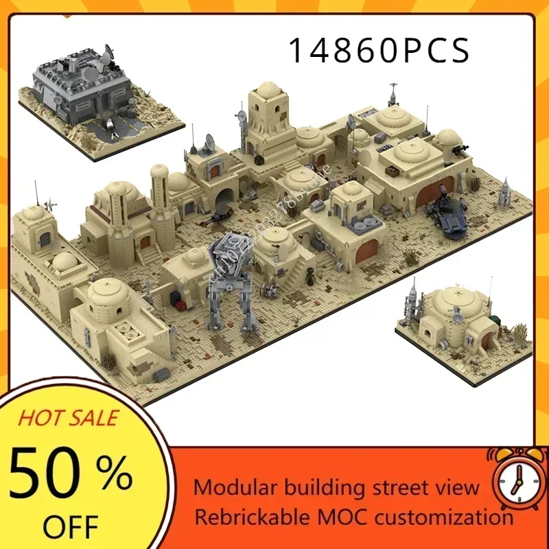 14860 шт. MOC SW Tatooine пазлы на заказ MOS Eisley C ddy Assembly Model Owen Lars's Home Collection Toys Рождественский подарок
14860 шт. MOC SW Tatooine пазлы на заказ MOS Eisley C ddy Assembly Model Owen Lars's Home Collection Toys Рождественский подарок