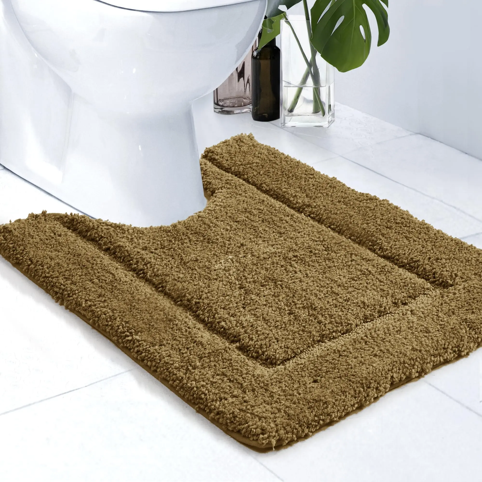 Deconovo 1 Piece U Shaped Tufted Bath Rug with Greek Key Pattern, Soft Absorbent Toilet Floor Mat with Non Slip Backing for Bathroom
Deconovo 1 Piece U Shaped Tufted Bath Rug with Greek Key Pattern, Soft Absorbent Toilet Floor Mat with Non Slip Backing for Bathroom