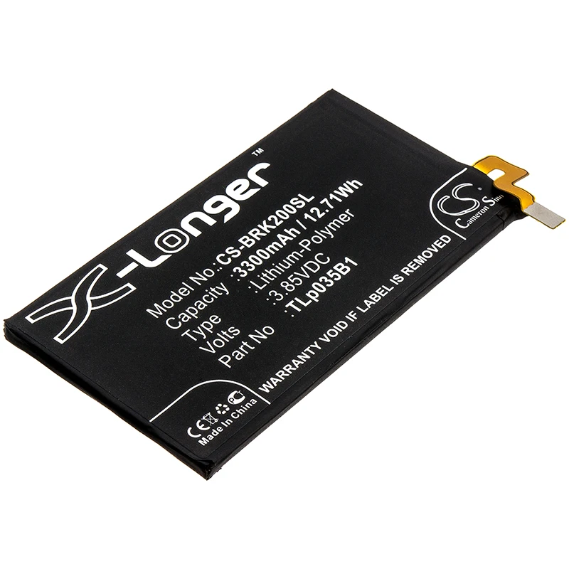 Li-Polymer Mobile, SmartPhone Battery for BlackBerry, 3.85V, 3300mAh, Compatible Models: BBF100-1, BBF100-2, KEY2
Li-Polymer Mobile, SmartPhone Battery for BlackBerry, 3.85V, 3300mAh, Compatible Models: BBF100-1, BBF100-2, KEY2
