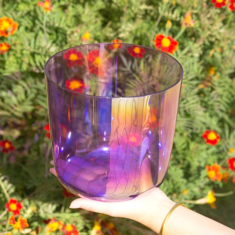 Purple Colorful Transparent Bowl Crystal Temple Bell Bowl Musical Instrument Yoga Meditation Leather Stick
Purple Colorful Transparent Bowl Crystal Temple Bell Bowl Musical Instrument Yoga Meditation Leather Stick