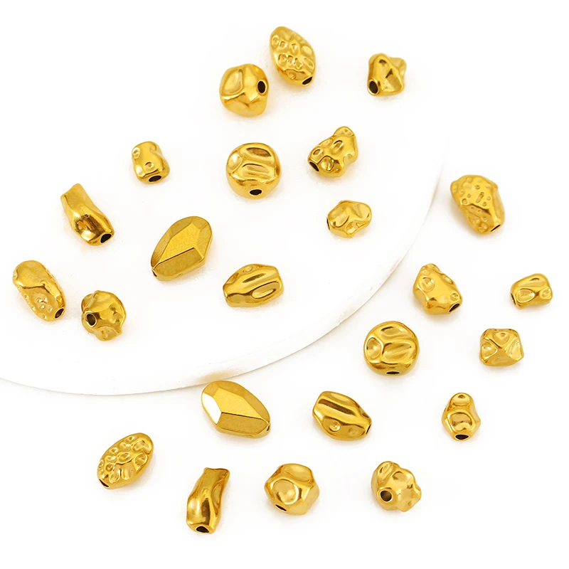 20pcs Stainless Steel Irregular Loose Beads For Jewelry Making DIY Spacer Bead Bracelet Necklace Jewelry Crafts Supplies Finding
20pcs Stainless Steel Irregular Loose Beads For Jewelry Making DIY Spacer Bead Bracelet Necklace Jewelry Crafts Supplies Finding