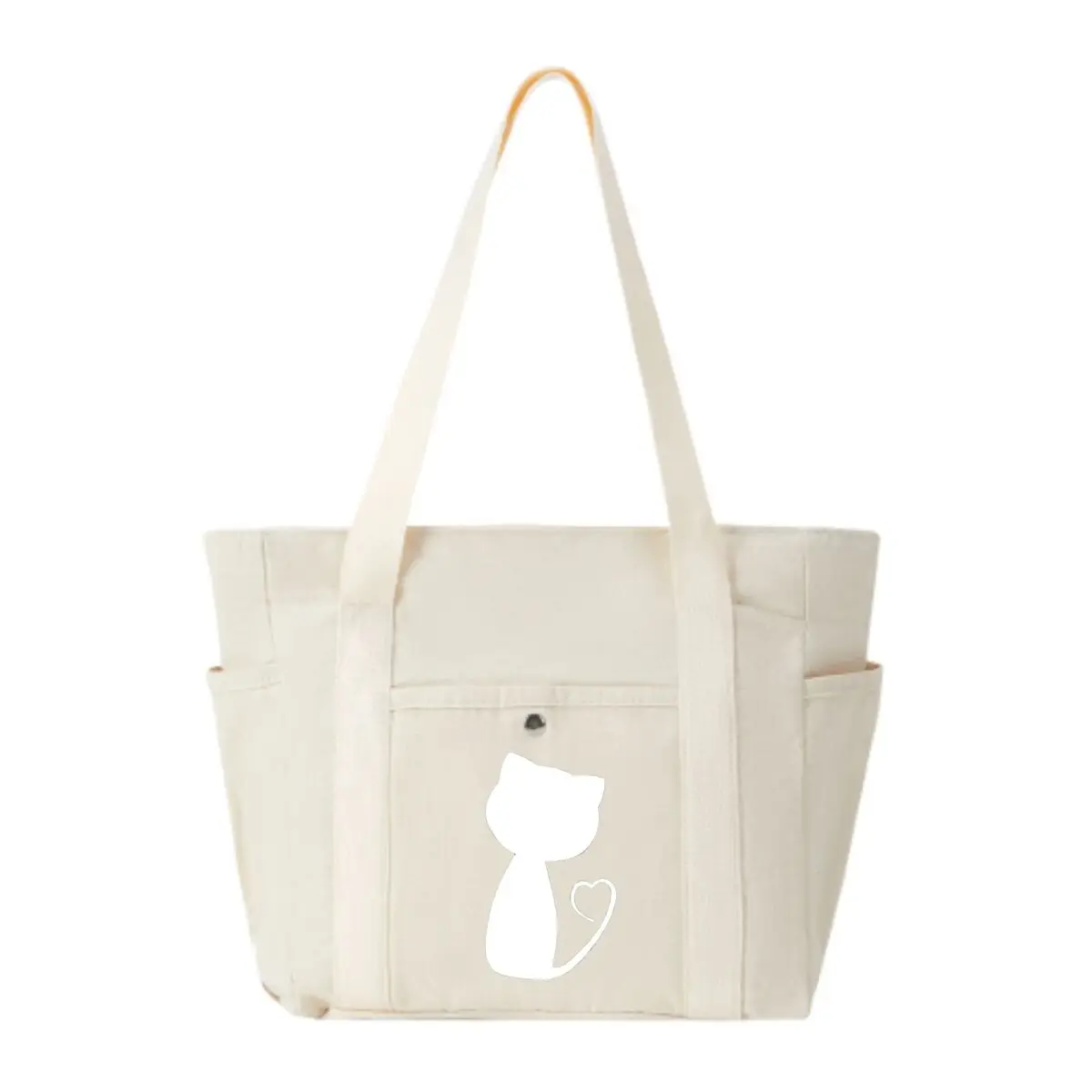 Heart-Tailed Cat Silhouette Men and Women Relaxed and Simple Versatile Storage Bag
Heart-Tailed Cat Silhouette Men and Women Relaxed and Simple Versatile Storage Bag