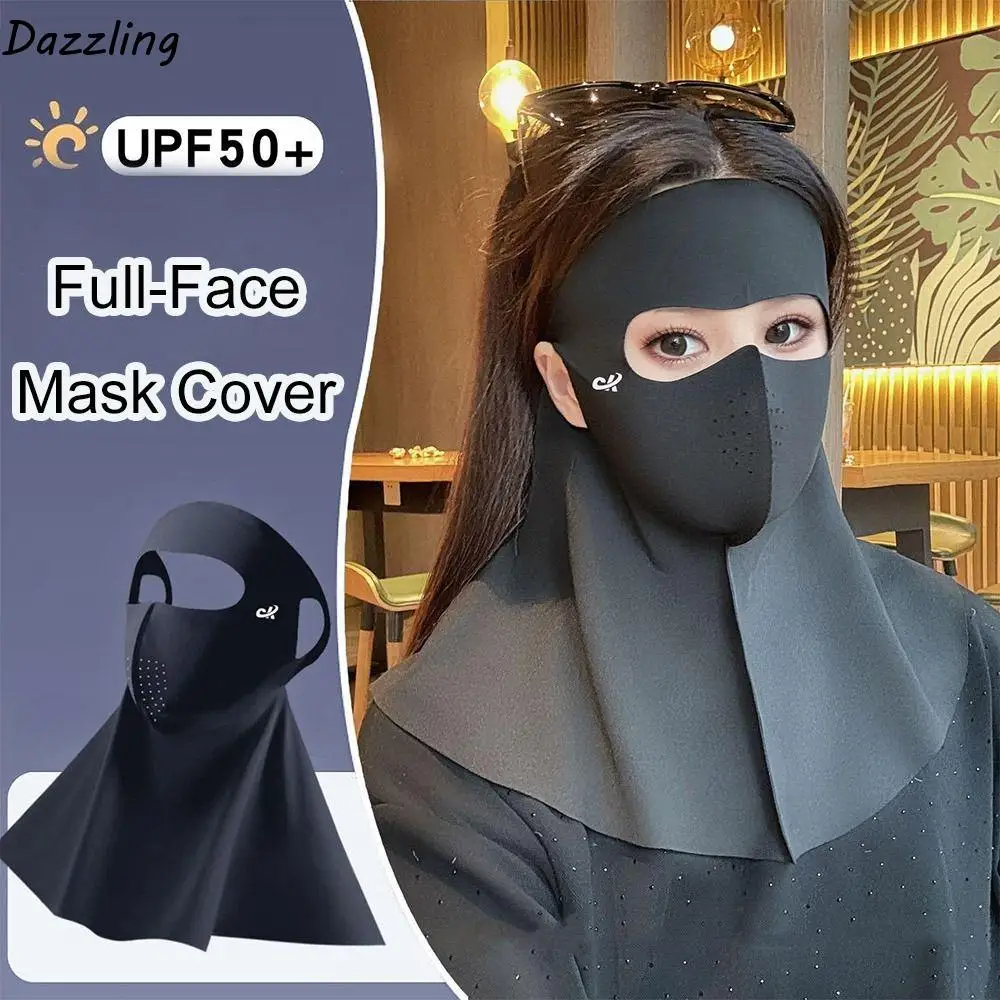 Модная летняя маска на все лицо UPF 50+ Защита от солнца Ледяная шелковая вуаль для лица Открытый велосипедный чехол для шеи для мужчин и женщин 
Модная летняя маска на все лицо UPF 50+ Защита от солнца Ледяная шелковая вуаль для лица Открытый велосипедный чехол для шеи для мужчин и женщин