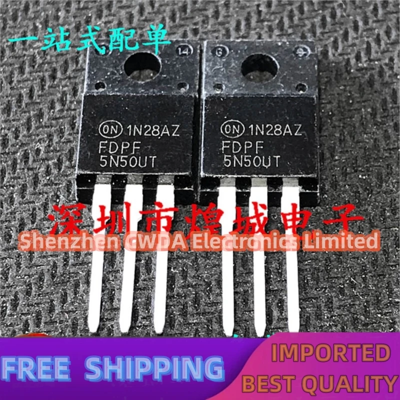 10PCS-20PCS FDPF5N50UT TO-220F MOS 500V 5A Best Quality
10PCS-20PCS FDPF5N50UT TO-220F MOS 500V 5A Best Quality