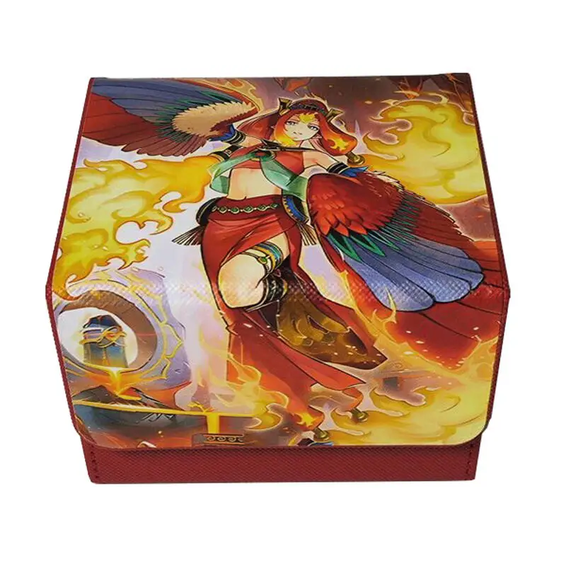 Ю-Ги-О! Коробка для карт Fire King Courtier Ulcanix PTCG DIY, большая вместимость, кожаная, утолщенная, для хранения коллекционных карт из аниме-игр
Ю-Ги-О! Коробка для карт Fire King Courtier Ulcanix PTCG DIY, большая вместимость, кожаная, утолщенная, для хранения коллекционных карт из аниме-игр