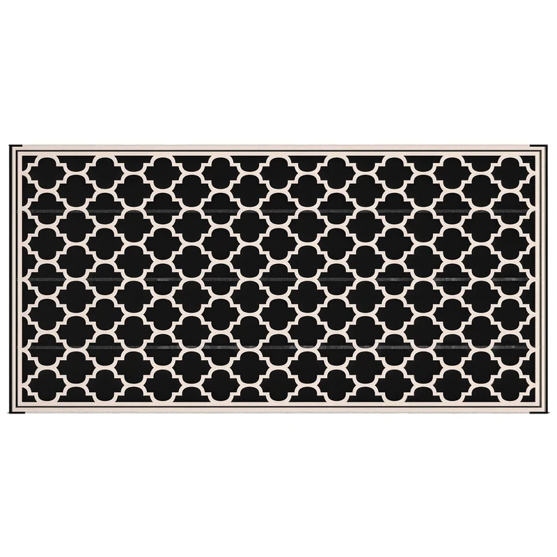 Reversible Outdoor Rug, 9' x 18' Waterproof Plastic Straw Floor Mat, Portable RV Camping Carpet, Large Floor Mat for Deck, Backyard, Picnic, Beach, Black & Beige
Reversible Outdoor Rug, 9' x 18' Waterproof Plastic Straw Floor Mat, Portable RV Camping Carpet, Large Floor Mat for Deck, Backyard, Picnic, Beach, Black & Beige