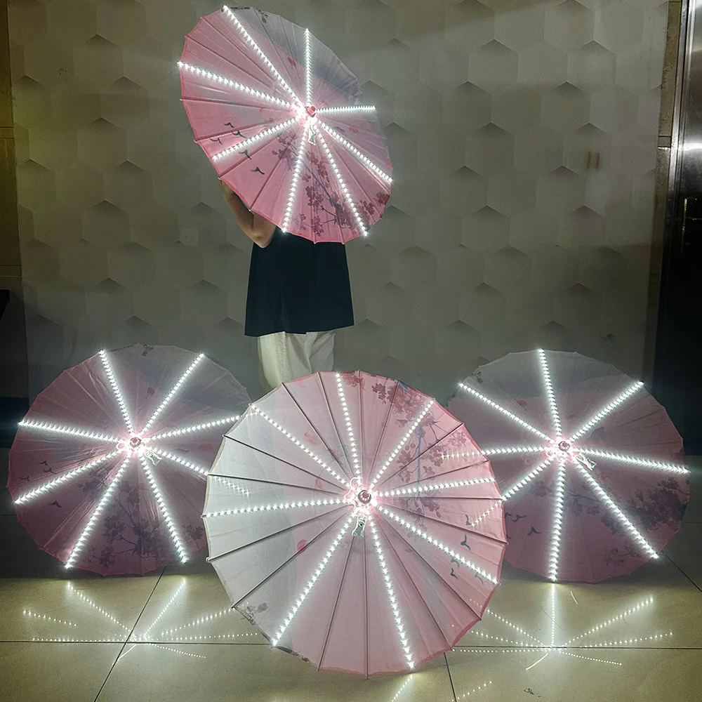 LED night-lit umbrellas, Halloween performance props, stage dance, music festival, party parade, performance light umbrellas
LED night-lit umbrellas, Halloween performance props, stage dance, music festival, party parade, performance light umbrellas