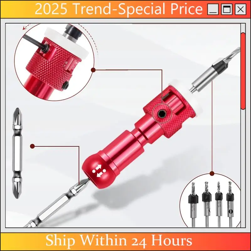 The New Woodworking Counterbore Drill Step Drill Wood Self-Tapping Screw Punch Holes Drill Bit Installation Tool
The New Woodworking Counterbore Drill Step Drill Wood Self-Tapping Screw Punch Holes Drill Bit Installation Tool