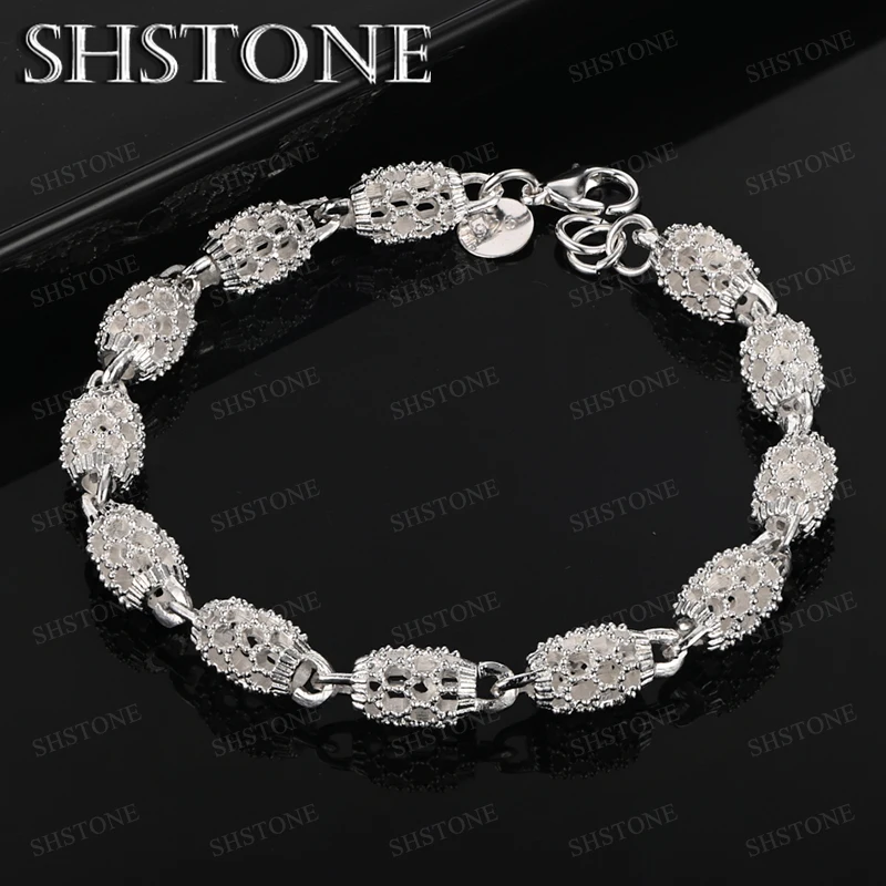 925 Sterling Silver Fine Bracelet Women Valentine's Day Fashion Gift Silver Jewelry Birthday Party Wedding Trend Accessories
925 Sterling Silver Fine Bracelet Women Valentine's Day Fashion Gift Silver Jewelry Birthday Party Wedding Trend Accessories