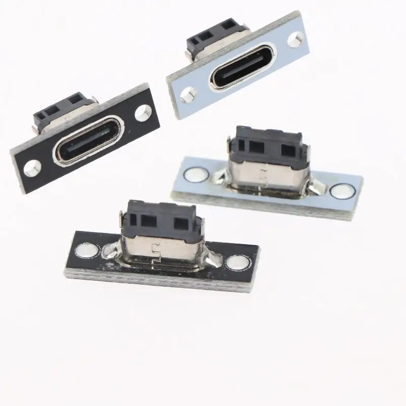 5/10Pcs 2-pin Female Connector Jacks Charging Port Forward And Reverse USB 3.1 Type C Sockets With Screw Mounting Plate
5/10Pcs 2-pin Female Connector Jacks Charging Port Forward And Reverse USB 3.1 Type C Sockets With Screw Mounting Plate