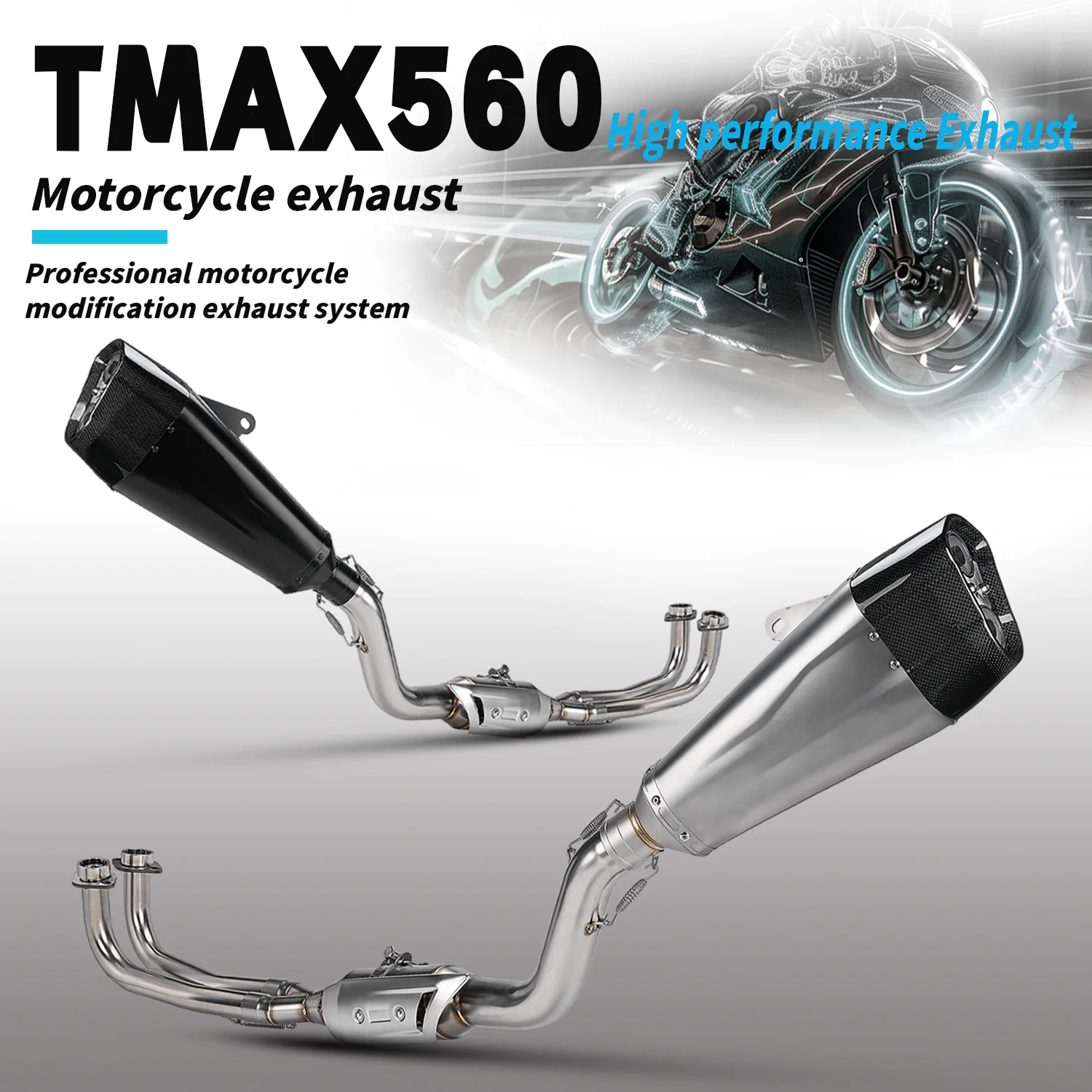 Выхлопная система TMAX560 для YMH YZF TMAX560 из нержавеющей стали, передняя соединительная труба, глушитель, полная система с катализатором.
Выхлопная система TMAX560 для YMH YZF TMAX560 из нержавеющей стали, передняя соединительная труба, глушитель, полная система с катализатором.