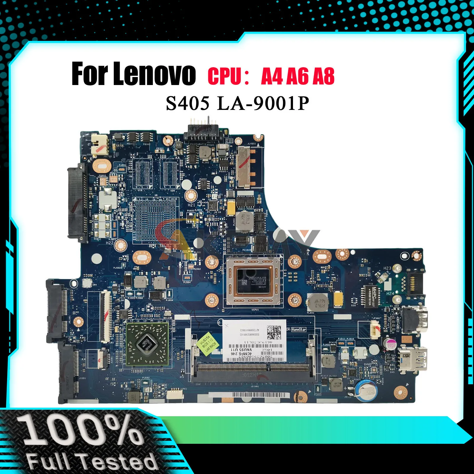 Laptop Motherboard LA-9001P For Lenovo S400 S405 with A6-4455M CPU 100% Fully Tested
Laptop Motherboard LA-9001P For Lenovo S400 S405 with A6-4455M CPU 100% Fully Tested