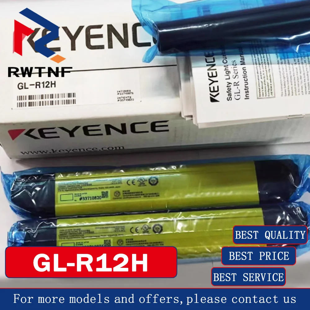 Brand New Genuine GL-R12H KEYENCE Body-mounted hand protection type 12 light beam safety grid,in stock
Brand New Genuine GL-R12H KEYENCE Body-mounted hand protection type 12 light beam safety grid,in stock