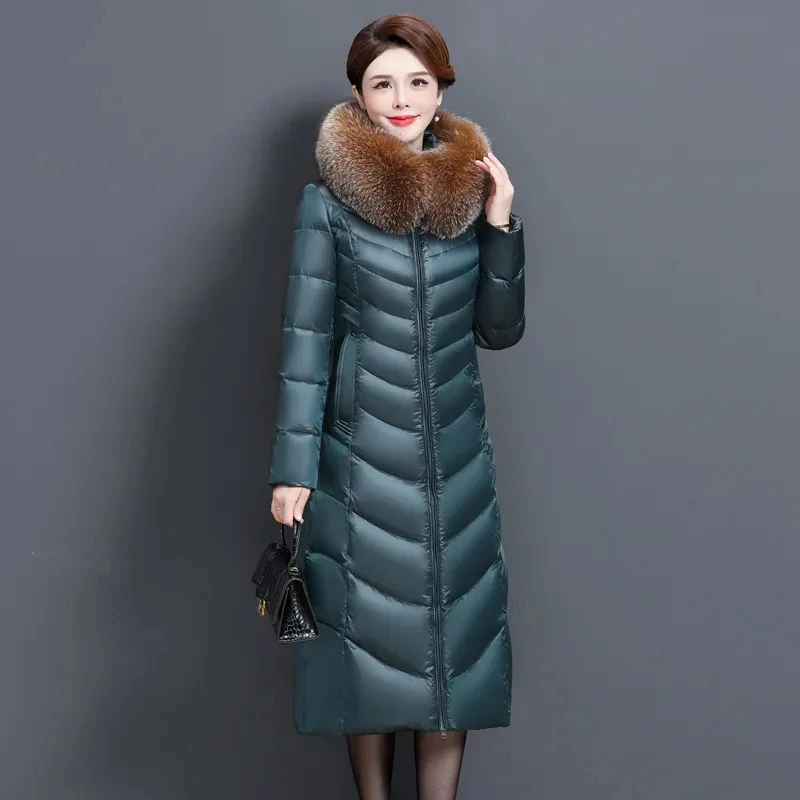 High-end Elegant 90% White Duck Down Coat Women 2023 Winter Jacket New Fox Fur Collar Down Jackets Female Large Size Thick Parka
High-end Elegant 90% White Duck Down Coat Women 2023 Winter Jacket New Fox Fur Collar Down Jackets Female Large Size Thick Parka