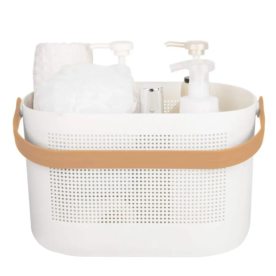 Plastic Storage Baskets with Handles, Shower Caddy Shelf Organizers Basket for Bathroom, Kitchen, Dorm Room, Yellow
Plastic Storage Baskets with Handles, Shower Caddy Shelf Organizers Basket for Bathroom, Kitchen, Dorm Room, Yellow
