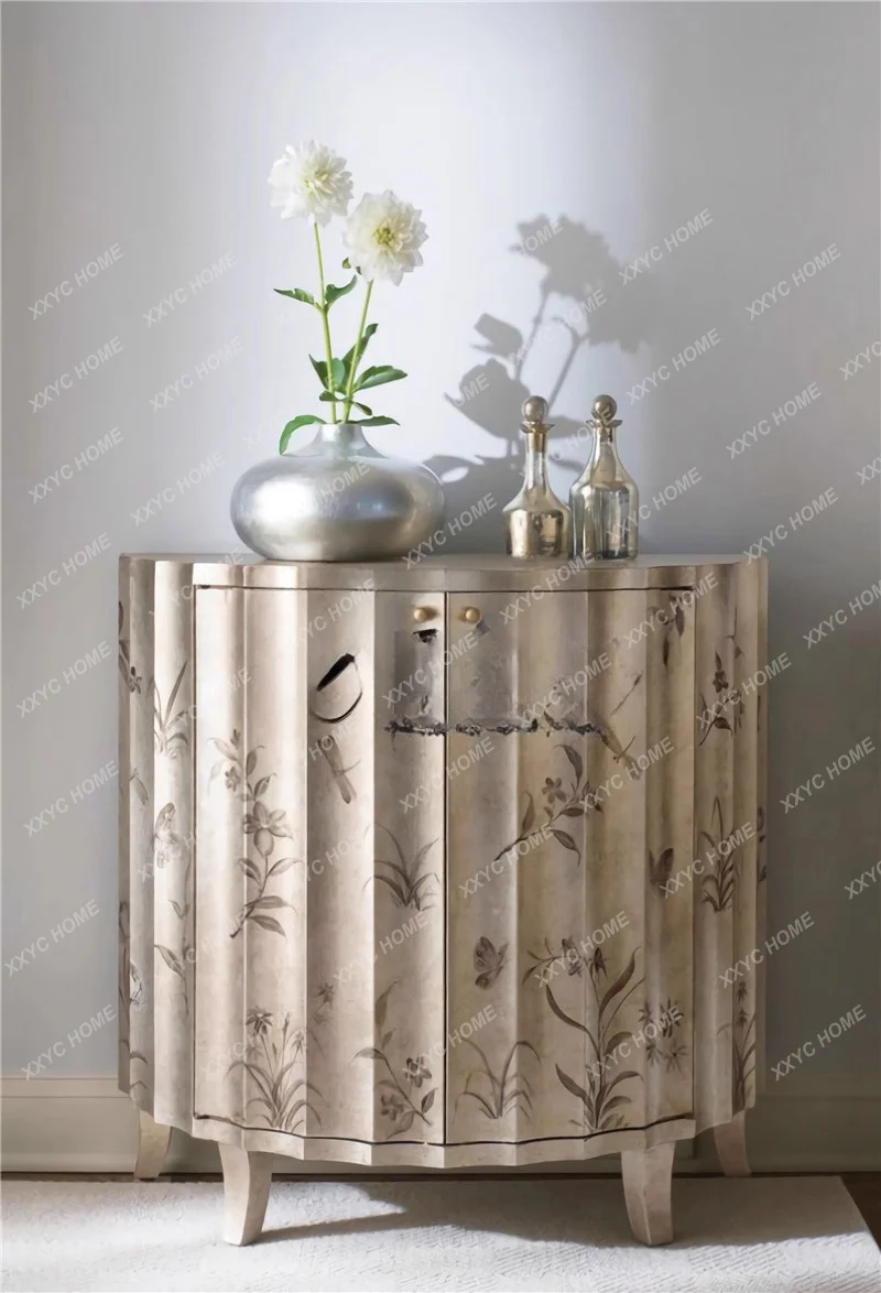 High-end light luxury door cabinetsolid wood hand-painted decorative cabinet
High-end light luxury door cabinetsolid wood hand-painted decorative cabinet