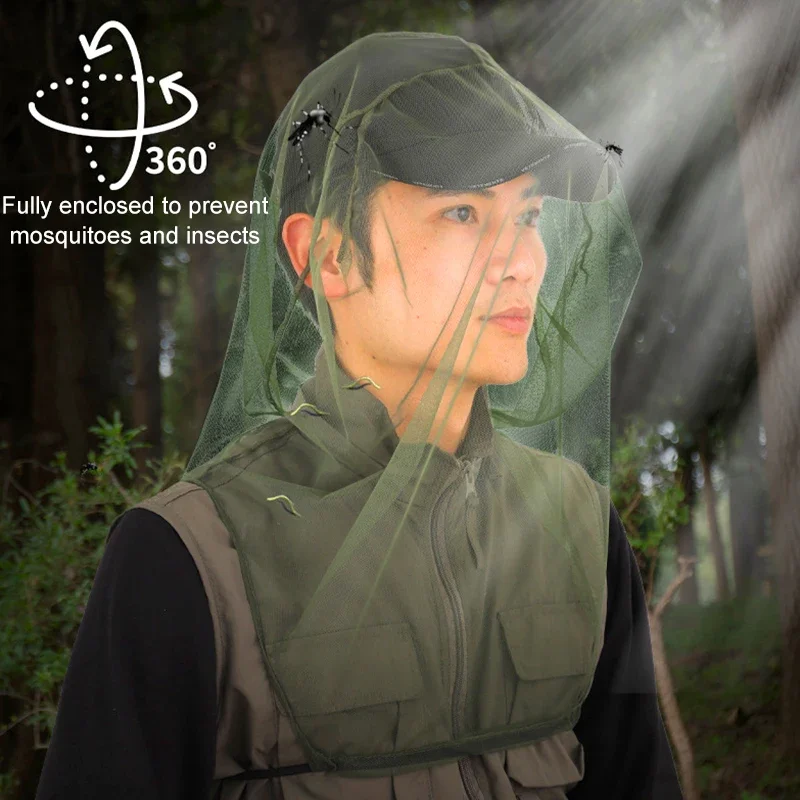 1pc Summer Fishing Anti Mosquito Insect Bee Net Mesh Head Face Neck Mask Hat Net Cover Outdoor Travel Camping Hat Accessory
1pc Summer Fishing Anti Mosquito Insect Bee Net Mesh Head Face Neck Mask Hat Net Cover Outdoor Travel Camping Hat Accessory