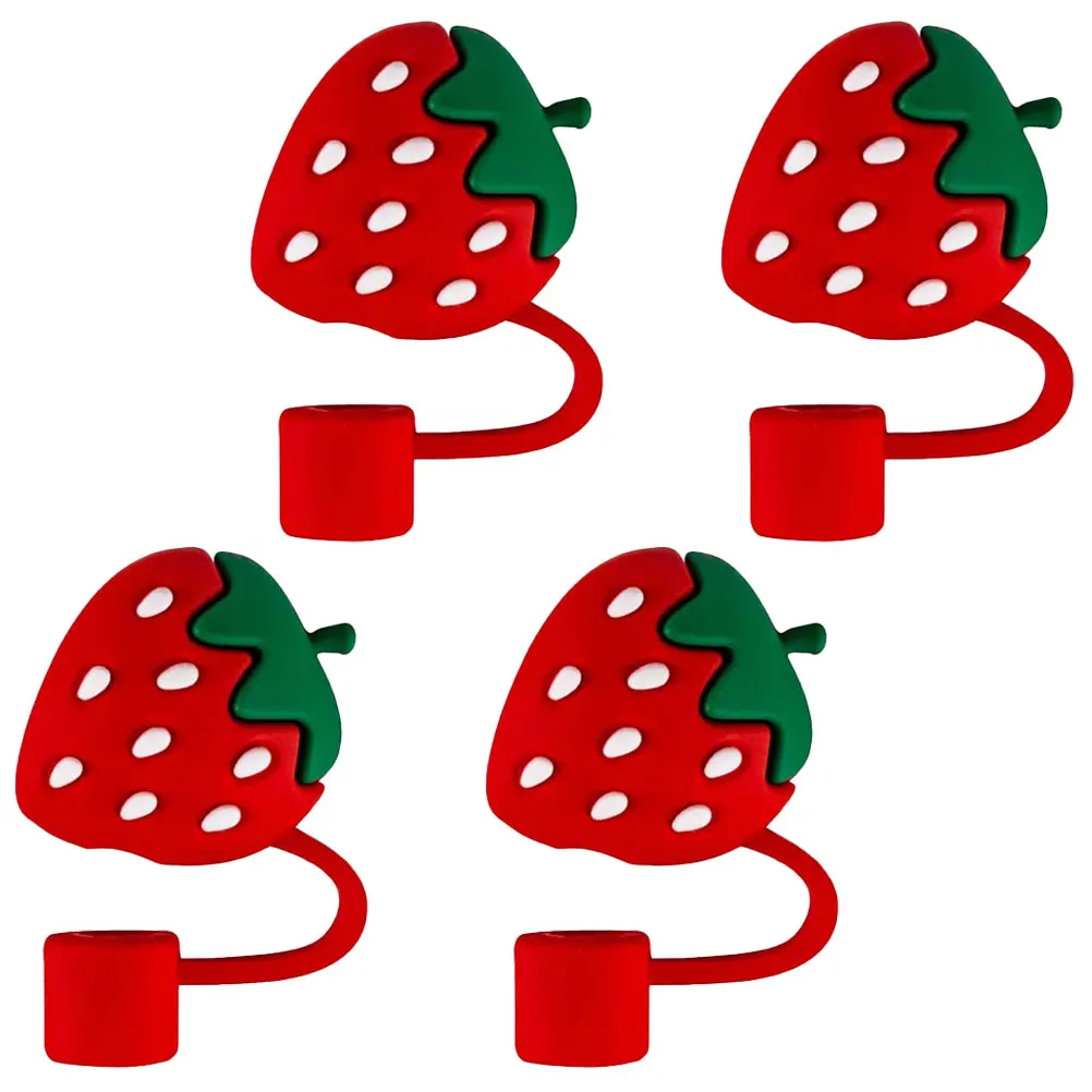 4 Pcs Plug Set Red Strawberry Design Reusable Safe Practical Party Picnic Straw Covers Caps End Tips Straw Toppers Kitchen Bar
4 Pcs Plug Set Red Strawberry Design Reusable Safe Practical Party Picnic Straw Covers Caps End Tips Straw Toppers Kitchen Bar