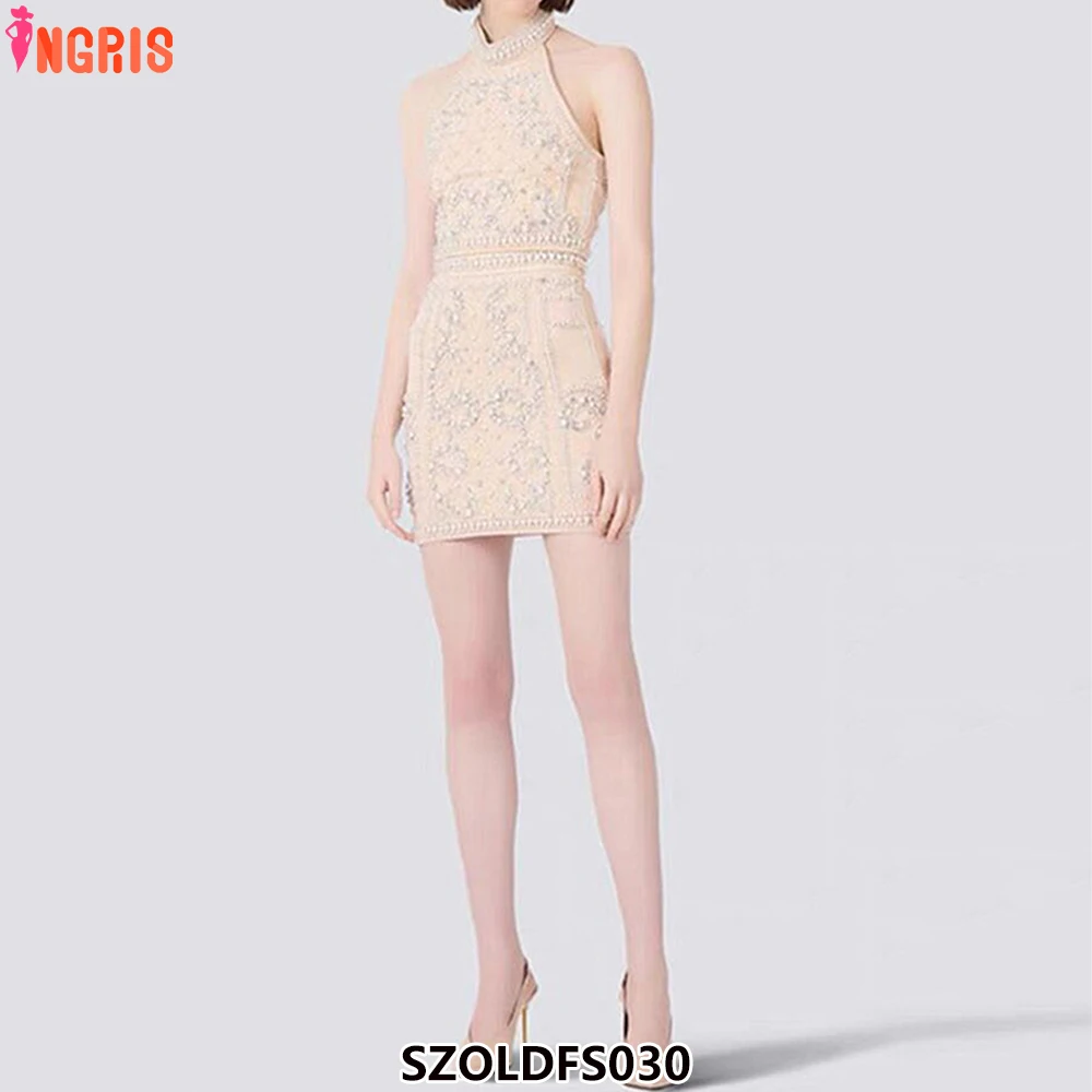 2025 designer runway suits outfit beige women backless camisole stunning beaded dress-SZOLDFS030
2025 designer runway suits outfit beige women backless camisole stunning beaded dress-SZOLDFS030