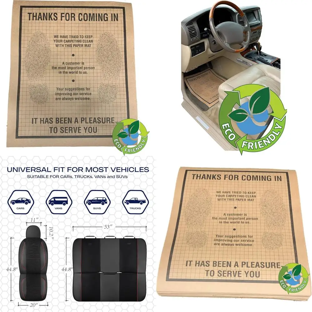 AutoMat EcoShield Recycled Brown Kraft Paper Disposable Automotive Floor Mat (Case of 500)
AutoMat EcoShield Recycled Brown Kraft Paper Disposable Automotive Floor Mat (Case of 500)