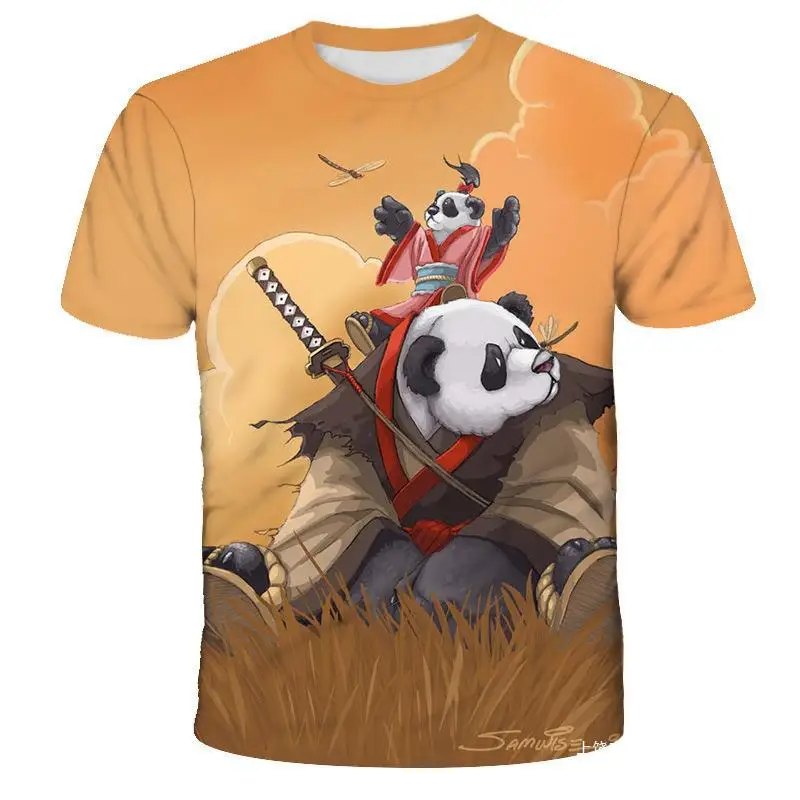 Summer New Creative 3D Digital Printing Panda Pattern Men's and Women's Children's Wear Loose Casual Short-sleeved T-shirt
Summer New Creative 3D Digital Printing Panda Pattern Men's and Women's Children's Wear Loose Casual Short-sleeved T-shirt