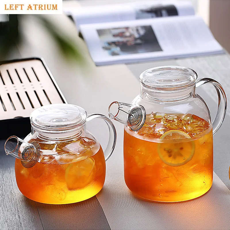 Large Capacity Flower Tea Pot High Temperature Resistant Glass Kettle Cold Water Kettle Water Bottle Tea Kettle Teas Maker
Large Capacity Flower Tea Pot High Temperature Resistant Glass Kettle Cold Water Kettle Water Bottle Tea Kettle Teas Maker
