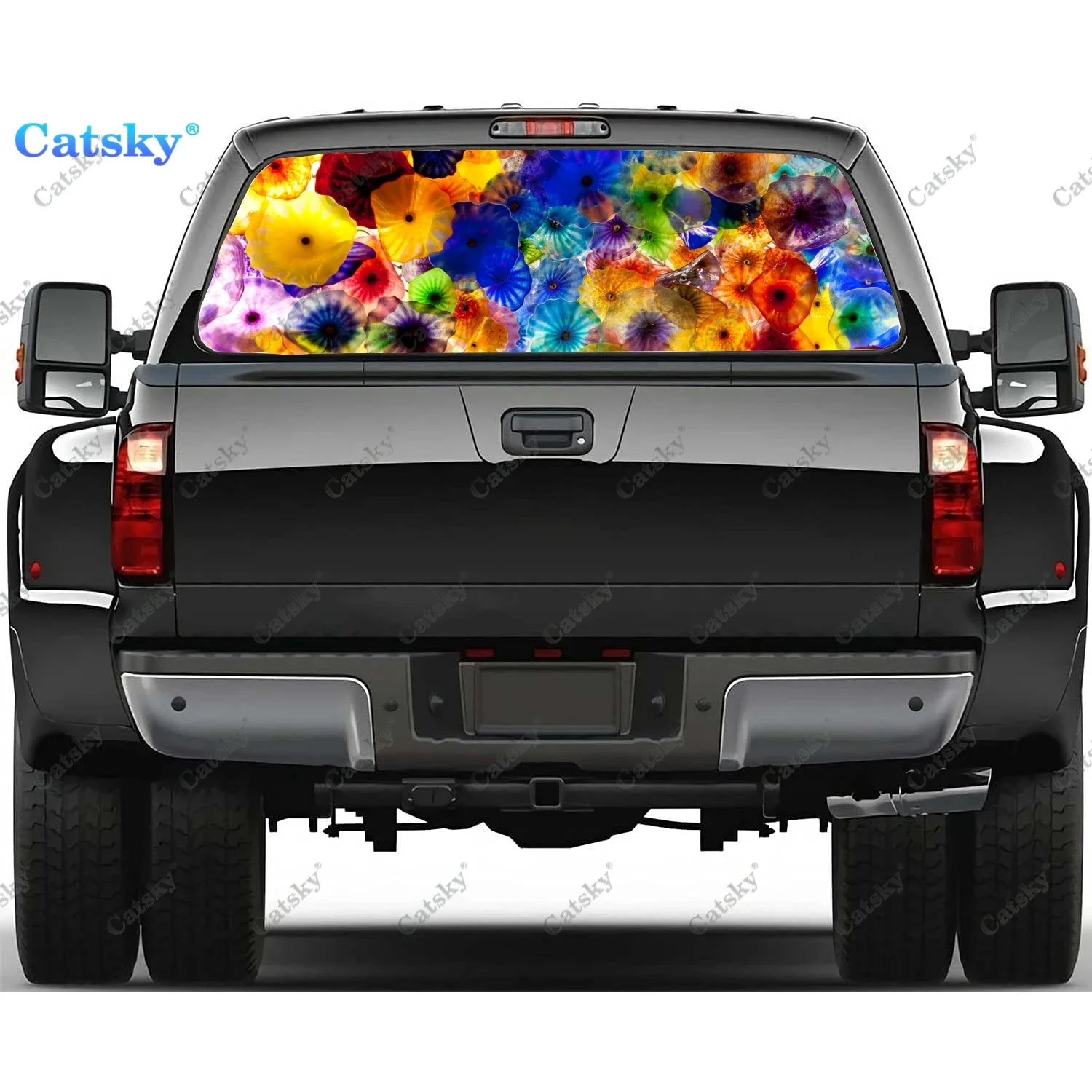 Artistic Flower Rear Window Decals for Truck,Pickup Window Decal,Rear Window Tint Graphic Perforated Vinyl Truck Sticker
Artistic Flower Rear Window Decals for Truck,Pickup Window Decal,Rear Window Tint Graphic Perforated Vinyl Truck Sticker
