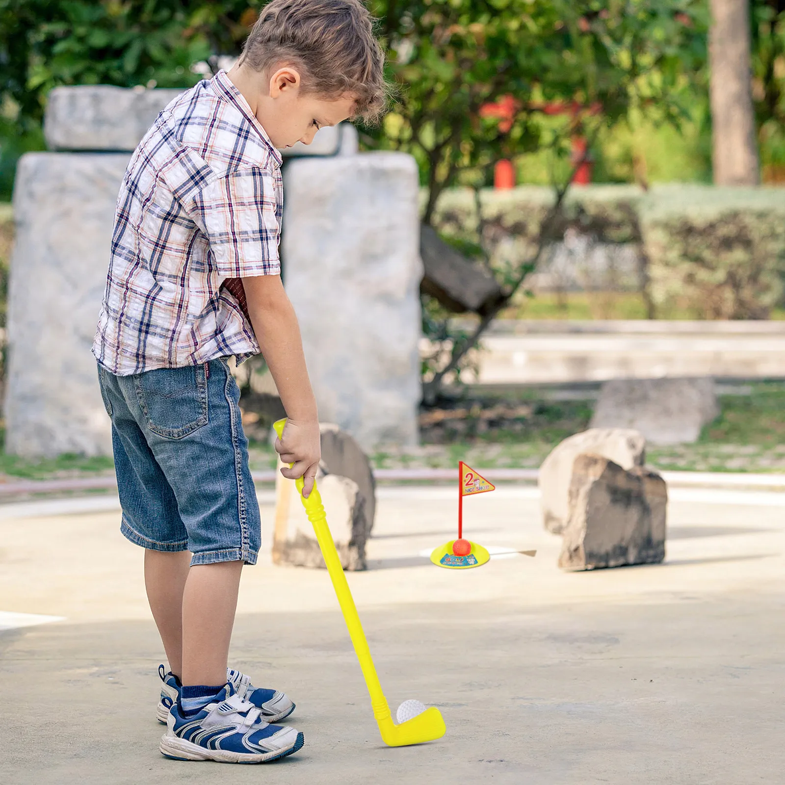 Colorful Kids Golf Set Includes Golf Rods Balls Practice Flag Enhance Physical Development Observation Patience
Colorful Kids Golf Set Includes Golf Rods Balls Practice Flag Enhance Physical Development Observation Patience