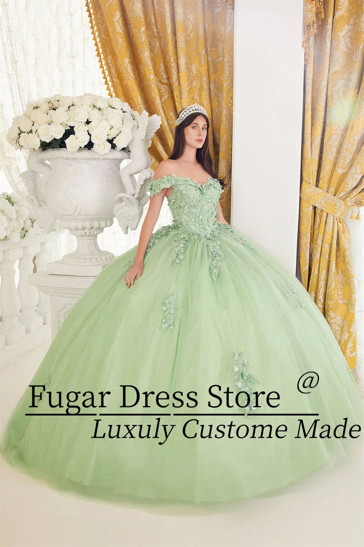 Зеленое платье Quinceanera по индивидуальному заказу, роскошные блестящие кружевные наклейки из бисера, многослойная шифоновая юбка, платье для выпускного вечера, платья de 15, quinceañeras
Зеленое платье Quinceanera по индивидуальному заказу, роскошные блестящие кружевные наклейки из бисера, многослойная шифоновая юбка, платье для выпускного вечера, платья de 15, quinceañeras