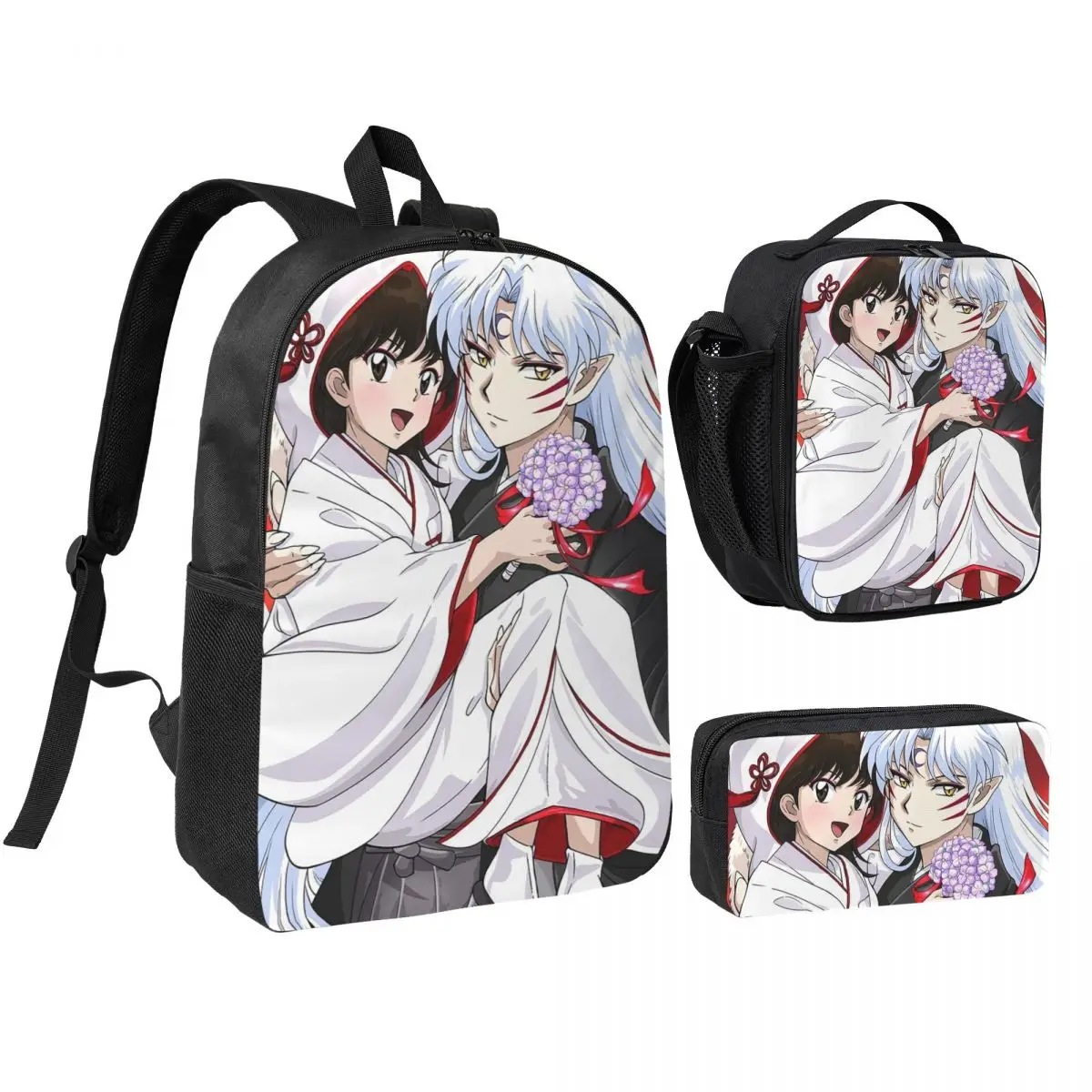 Manga Kimono Inuyasha Sesshomaru Backpack Boys Girls BookBag School Bag Shoulder Bags 3ps Insulated Lunch Bag Pencil Case
Manga Kimono Inuyasha Sesshomaru Backpack Boys Girls BookBag School Bag Shoulder Bags 3ps Insulated Lunch Bag Pencil Case