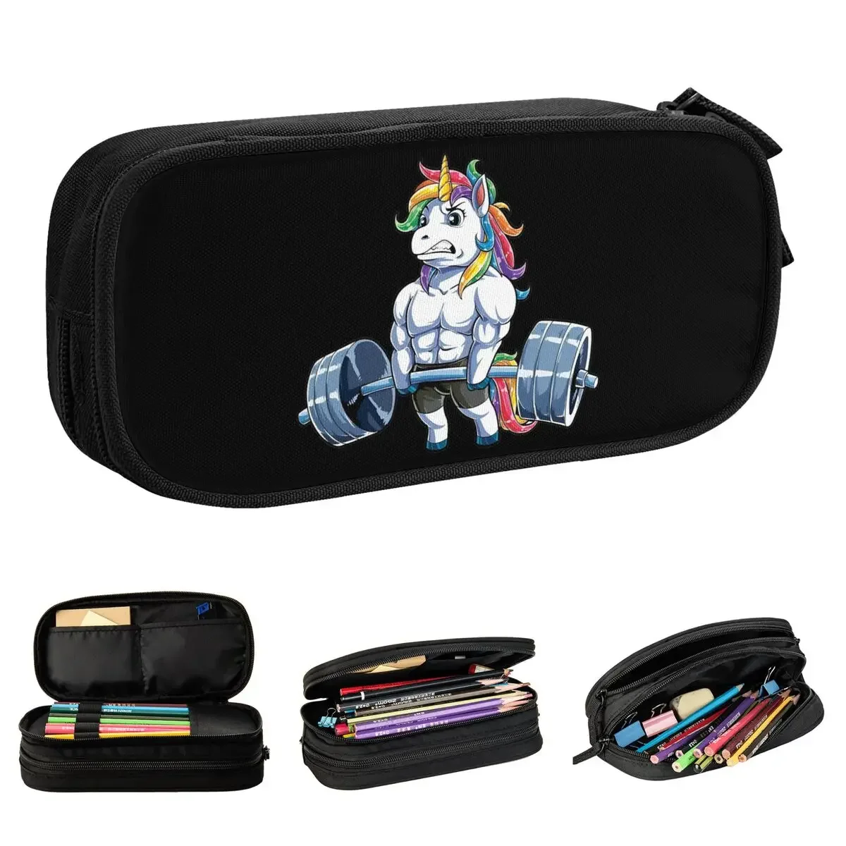 Unicorn Weightlifting Pencil Case Cartoon Cute Pencil Pouch Pen for Girl Boy Big Capacity Bag Students School Gift Stationery
Unicorn Weightlifting Pencil Case Cartoon Cute Pencil Pouch Pen for Girl Boy Big Capacity Bag Students School Gift Stationery