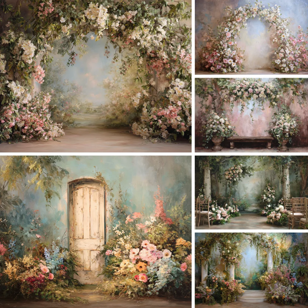 Retro Oil Painting Garden Flower Wedding Vintage Photography Background Girl Birthday Party Portrait Decor Photo Backdrop Studio
Retro Oil Painting Garden Flower Wedding Vintage Photography Background Girl Birthday Party Portrait Decor Photo Backdrop Studio