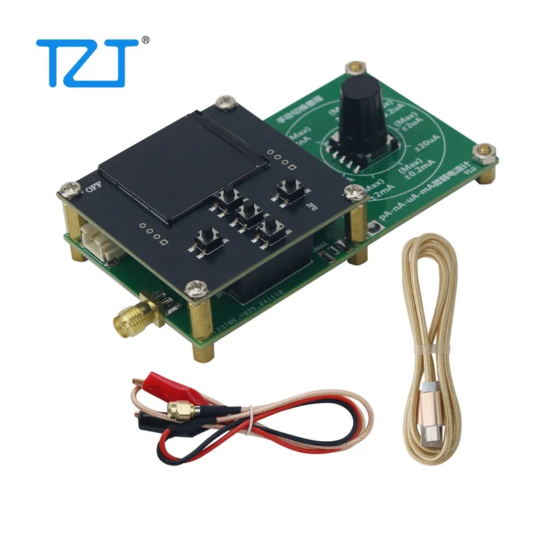 TZT Digital Display Picoammeter Current Meter ±10pA to ±20mA Ammeter Manual Switch with 1.3-inch TFT Display
TZT Digital Display Picoammeter Current Meter ±10pA to ±20mA Ammeter Manual Switch with 1.3-inch TFT Display