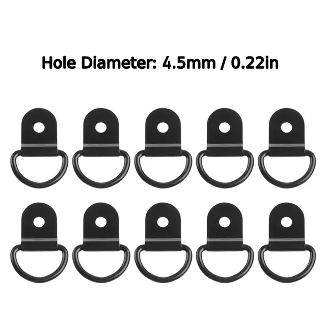 10Pcs D Rings Tie Down Anchors Ring Pull Hook Iron Lashing Ring Load Fit for For Car Truck Trailer RV Van Boat Cargo Accessories
10Pcs D Rings Tie Down Anchors Ring Pull Hook Iron Lashing Ring Load Fit for For Car Truck Trailer RV Van Boat Cargo Accessories