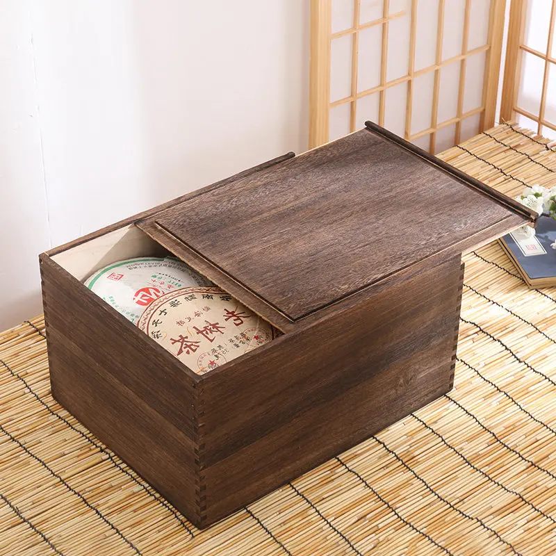 Vintage Solid Wood Tea Storage Box, Traditional Mortise and Tenon Sliding Lid Drawer, Desktop Organizer Case for Home Office
Vintage Solid Wood Tea Storage Box, Traditional Mortise and Tenon Sliding Lid Drawer, Desktop Organizer Case for Home Office