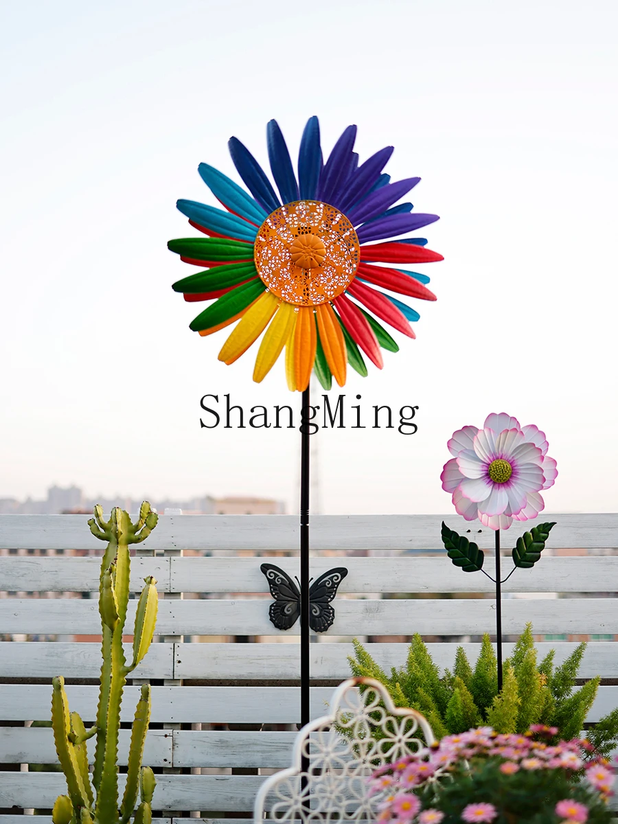 HJ creative landscaping ornament pastoral iron windmill outdoor garden decoration rotating courtyard villa
HJ creative landscaping ornament pastoral iron windmill outdoor garden decoration rotating courtyard villa
