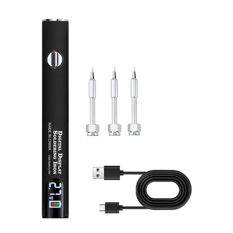 JABS-510 Thread Mini Soldering Iron Kit 3 Gear Adjustable Voltage 650Mah Battery Pen Smart Power Pen Welding Tool Kit Pen
JABS-510 Thread Mini Soldering Iron Kit 3 Gear Adjustable Voltage 650Mah Battery Pen Smart Power Pen Welding Tool Kit Pen