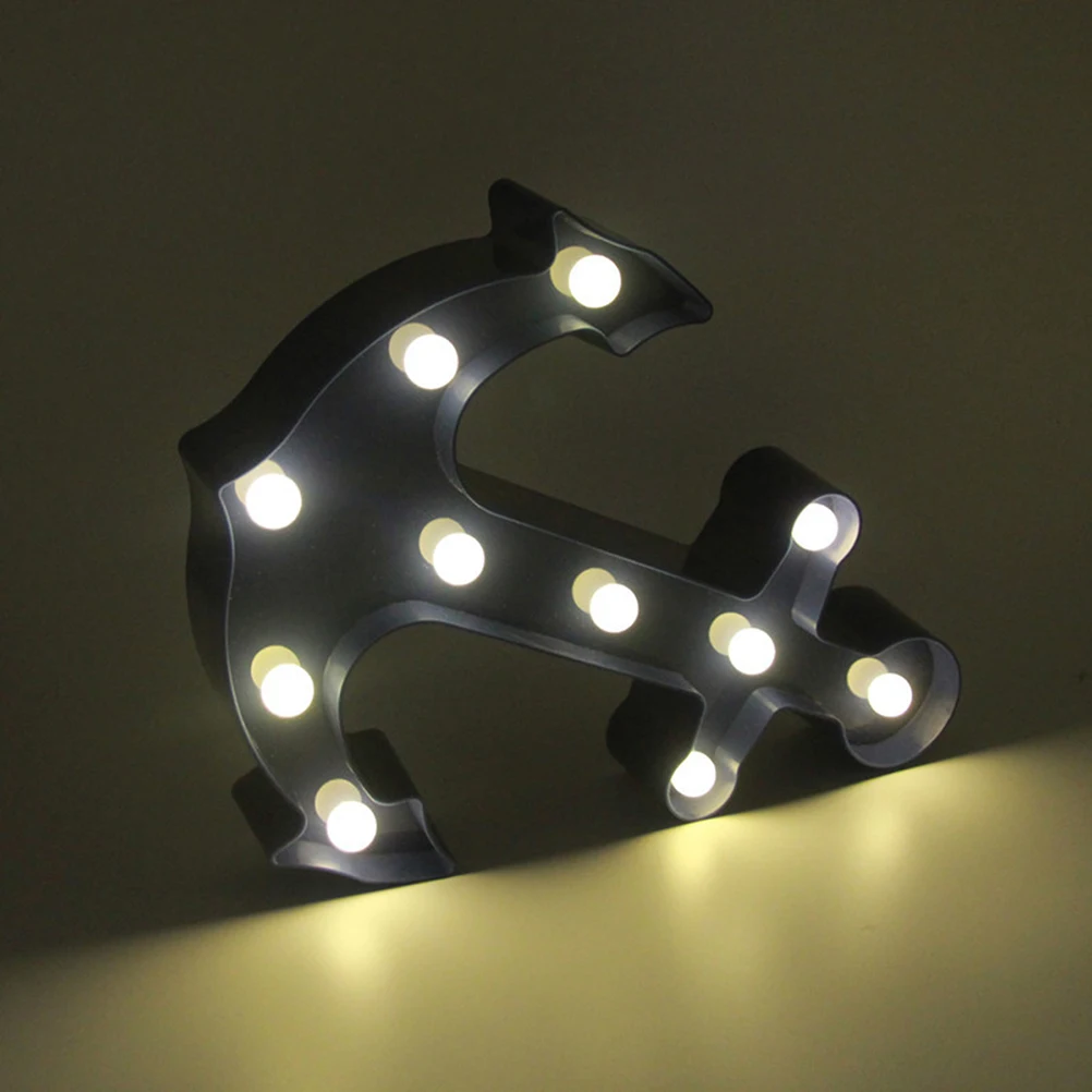 Anchor Shaped Light 11 LEDs Plastic Durable Home Decor Anchor Marquee Light Wall Table Lamp Warm Atmosphere Gifts Kids Room
Anchor Shaped Light 11 LEDs Plastic Durable Home Decor Anchor Marquee Light Wall Table Lamp Warm Atmosphere Gifts Kids Room