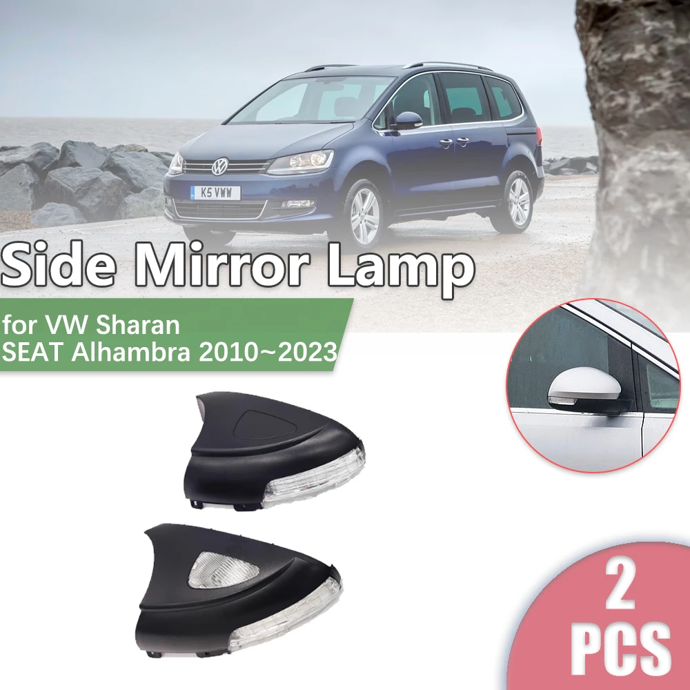 Автомобильное боковое зеркало заднего вида со светодиодной подсветкой для Volkswagen VW Sharan SEAT Alhambra Mk2 7N 2010 ~ 2023, индикаторная лампа указателя поворота, аксессуары 
Автомобильное боковое зеркало заднего вида со светодиодной подсветкой для Volkswagen VW Sharan SEAT Alhambra Mk2 7N 2010 ~ 2023, индикаторная лампа указателя поворота, аксессуары