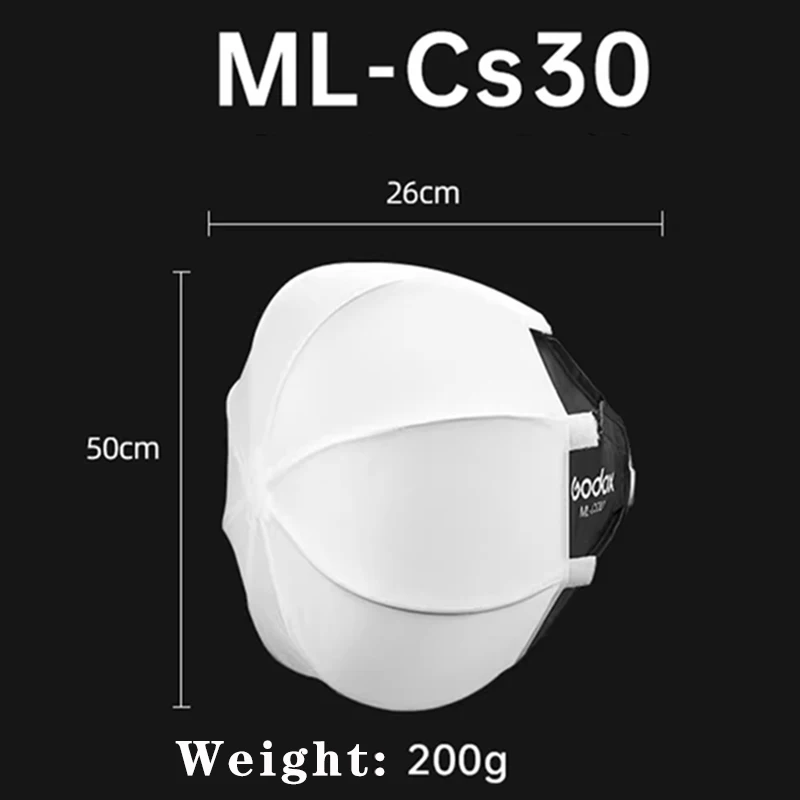 ML-CS30 Softbox Soft Box lantern ML100/60IIBi Photography Acces for lamp Spherical softbox
ML-CS30 Softbox Soft Box lantern ML100/60IIBi Photography Acces for lamp Spherical softbox