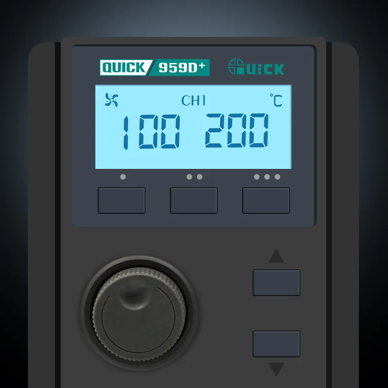 High-Power 580W Quick 959D+ Hot Air Hot Air Rework Station for Industrial & DIY Use
High-Power 580W Quick 959D+ Hot Air Hot Air Rework Station for Industrial & DIY Use