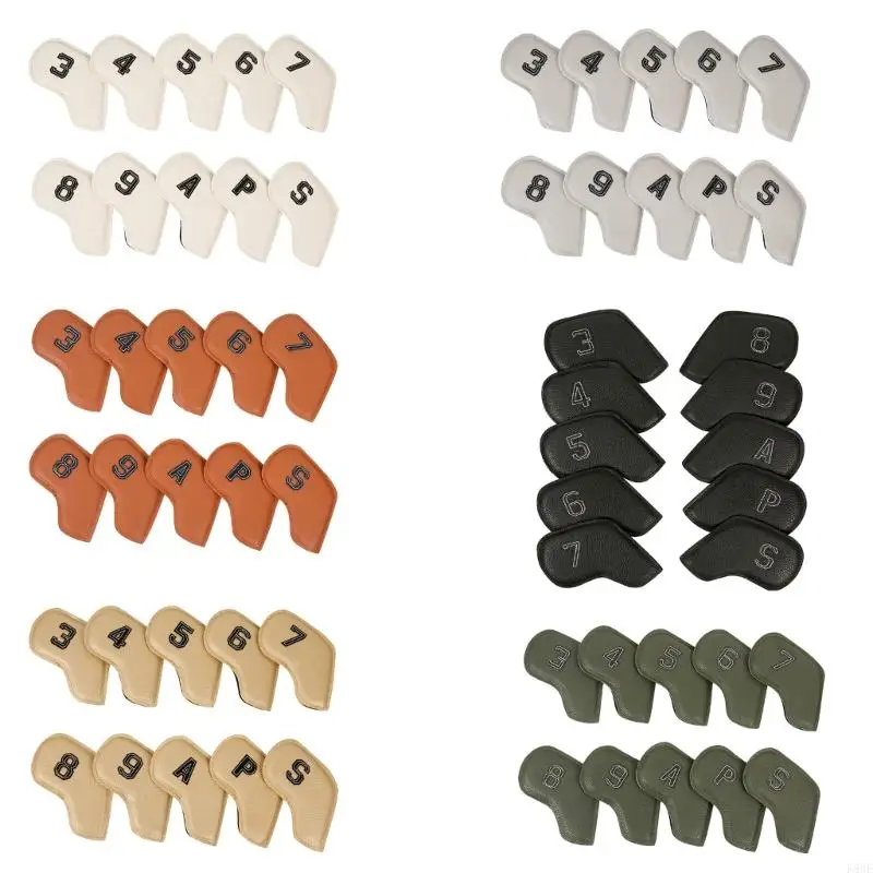 K8GE 10Pcs PU Leather Golfs Iron Head Cover Waterproofs Golfs Headcover Protective Cover
K8GE 10Pcs PU Leather Golfs Iron Head Cover Waterproofs Golfs Headcover Protective Cover