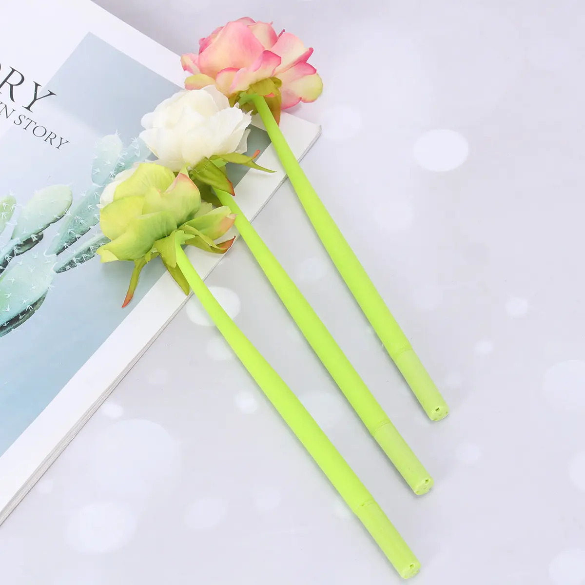 3Pcs 0.5mm Rose Flower Gel Pen Silicone ABS Material Smooth Writing Creative Cute Stationery for Students Girls School Office
3Pcs 0.5mm Rose Flower Gel Pen Silicone ABS Material Smooth Writing Creative Cute Stationery for Students Girls School Office