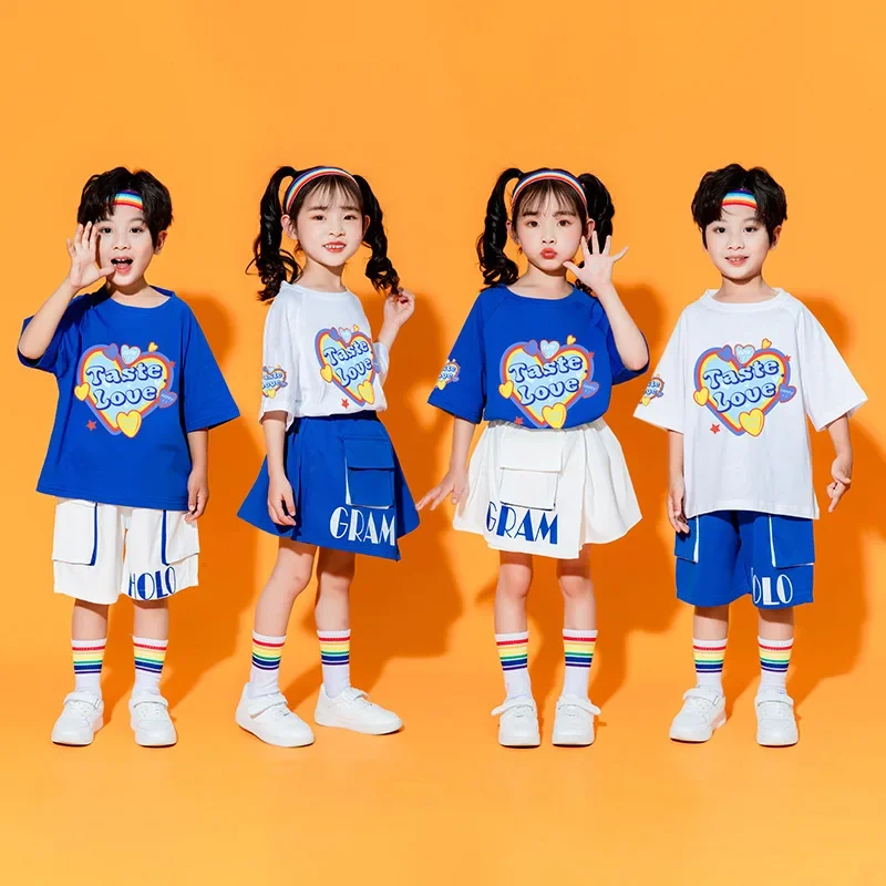Kindergarten dance and choir performance costumes, children's cheerleading costumes, elementary school sports meeting entrance p
Kindergarten dance and choir performance costumes, children's cheerleading costumes, elementary school sports meeting entrance p