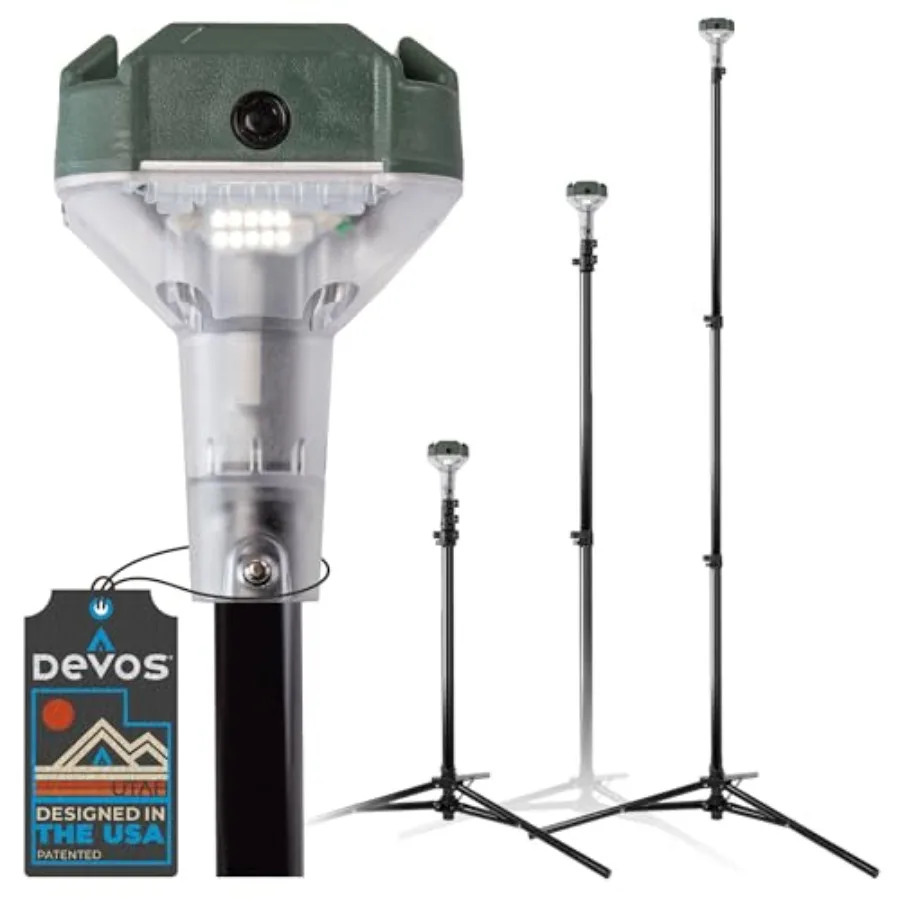 Outdoor Lumen Lantern: aluminum, black, telescoping height adjustment up to 8 feet, 30-hour runtime, illuminates 40-foot area
Outdoor Lumen Lantern: aluminum, black, telescoping height adjustment up to 8 feet, 30-hour runtime, illuminates 40-foot area