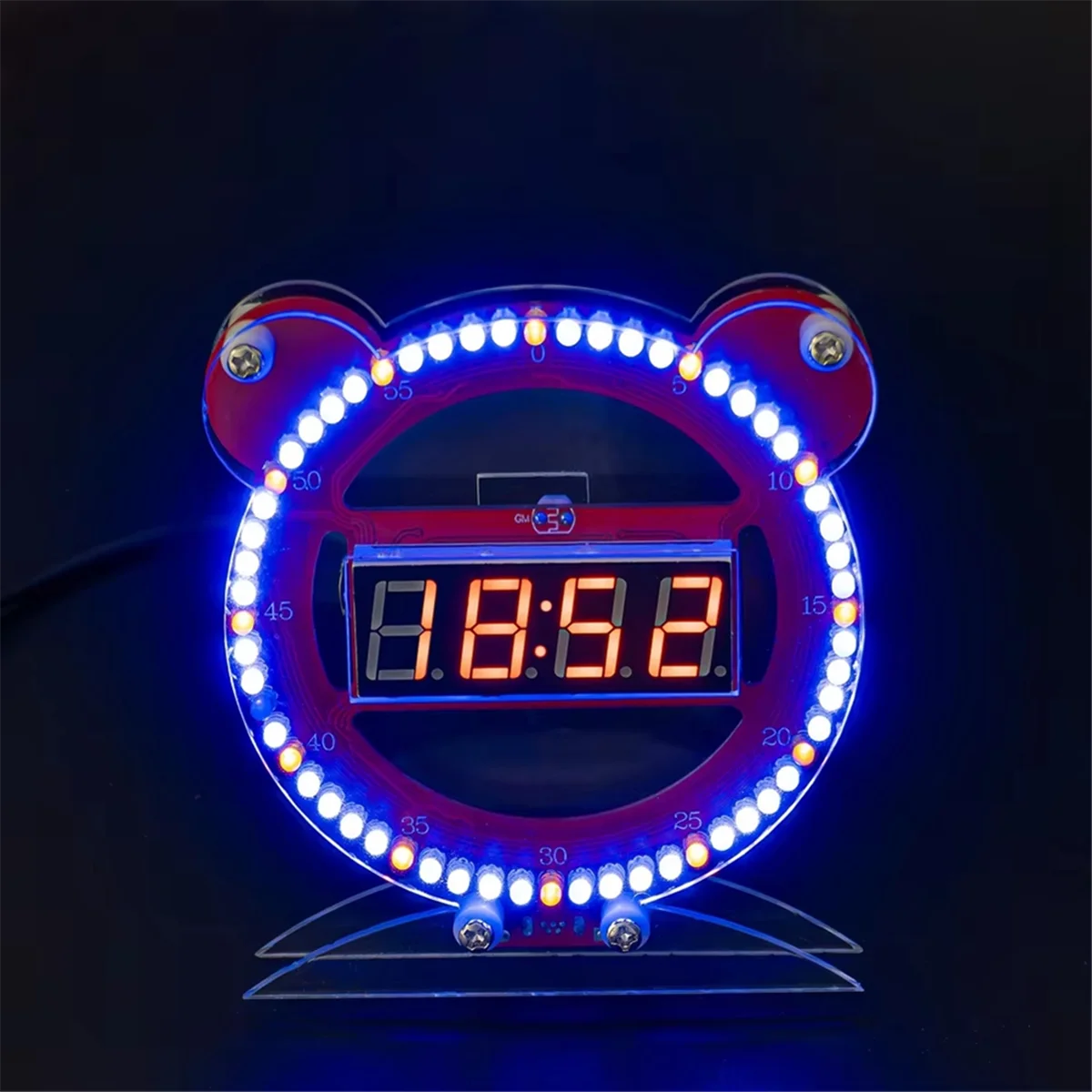 Электронные часы Popular_DIY, светодиодные цифровые часы с медведем, электронный комплект
Электронные часы Popular_DIY, светодиодные цифровые часы с медведем, электронный комплект