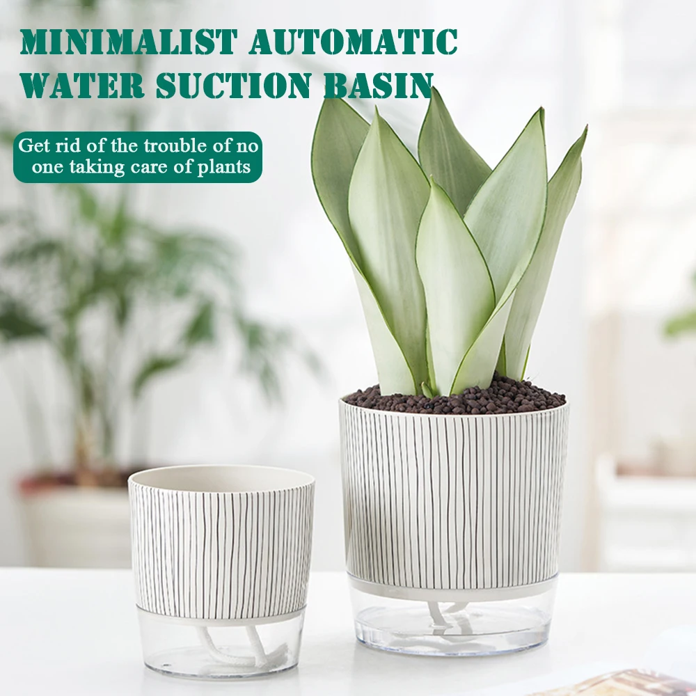 Cool Pattern Plastic Self Watering Flower Pots Durable Good Draining Plant Pot For All Type Plant
Cool Pattern Plastic Self Watering Flower Pots Durable Good Draining Plant Pot For All Type Plant