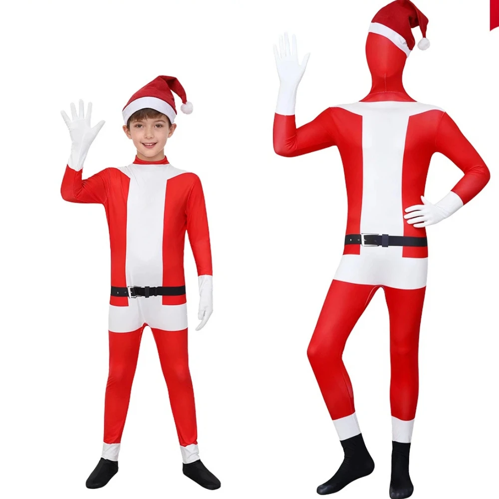 New Cross Border Christmas Santa Claus Bodysuit With Red Hat For Boy Suitable For Stage Performances And Cosplay
New Cross Border Christmas Santa Claus Bodysuit With Red Hat For Boy Suitable For Stage Performances And Cosplay
